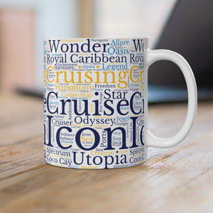 Royal Caribbean Cruise Words Coffee Mug Mug Cruise Into