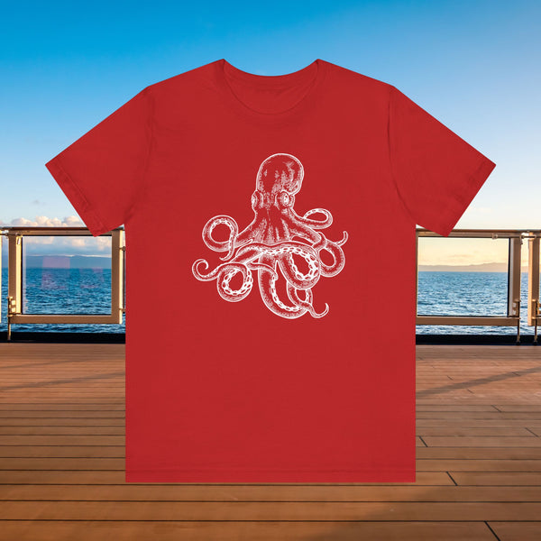 Scarlet Night Octopus Virgin Voyages T-shirt SHIRT Cruise Into