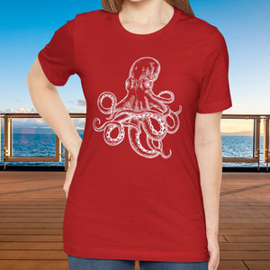 Scarlet Night Octopus Virgin Voyages T-shirt SHIRT Cruise Into