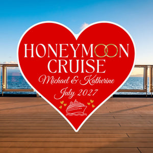 Personalized Honeymoon Cruise Door Magnet Cruise Door Magnet