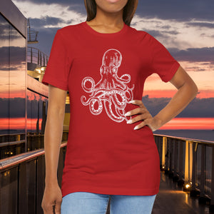 Scarlet Night Octopus Virgin Voyages T-shirt