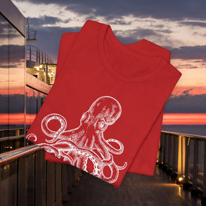Scarlet Night Octopus Virgin Voyages T-shirt