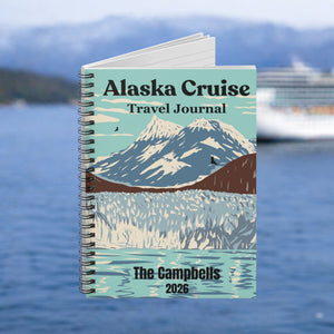 Personalized Alaska Cruise Glacier Bay Travel Journal Journal Cruise Into