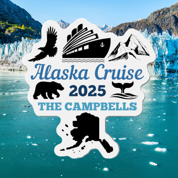 Personalized Alaska Cruise Door Magnet Cruise Door Magnets Cruise Into