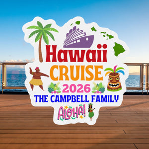 Personalized Hawaii Cruise Door Magnet Cruise Door Magnets Cruise Into