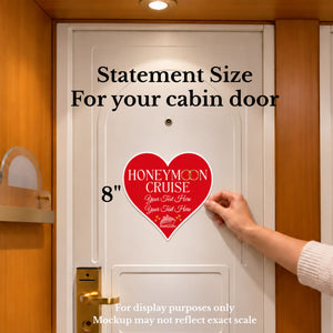 Personalized Honeymoon Cruise Door Magnet Cruise Door Magnet