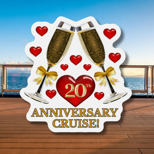 20th Anniversary Cruise Door Magnet Cruise Door Magnets Cruise Into