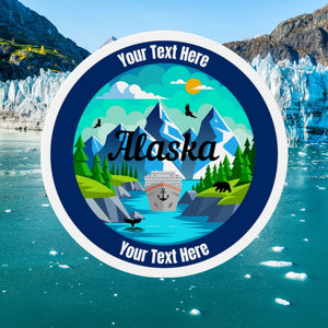 Personalized Alaska Glacier Bay Cruise Door Magnet