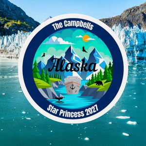 Personalized Alaska Glacier Bay Cruise Door Magnet