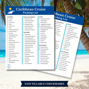 Caribbean Cruise Packing List Printable Digital Download Digital Download   