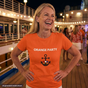 Holland America Orange Party Cruise T-Shirt SHIRT Cruise Into