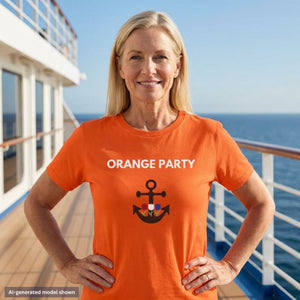 Holland America Orange Party Cruise T-Shirt SHIRT Cruise Into