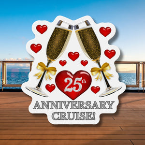 25th Anniversary Cruise Door Magnet Cruise Door Magnets Cruise Into