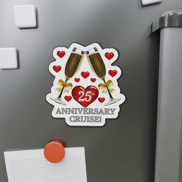 25th Anniversary Cruise Door Magnet Cruise Door Magnets 5" x 5"  