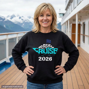 Alaska Cruise 2026 Ship Graphic Sweatshirt Sweatshirt Cruise Into