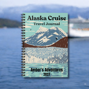 Personalized Alaska Cruise Glacier Bay Travel Journal Journal Cruise Into