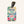 Ocean Air Salty Hair cruise luggage tag with tropical flowers, ocean waves, cruise ship artwork, and black leather strap