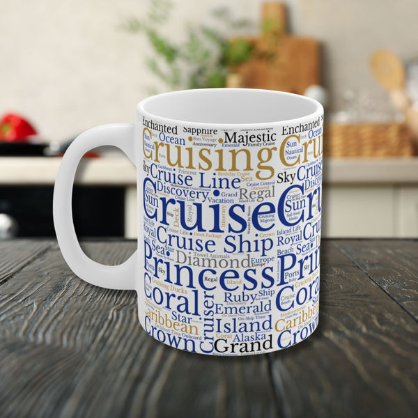 Princess Cruise Words Mug Mug   