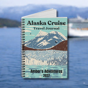 Personalized Alaska Cruise Glacier Bay Travel Journal Journal Cruise Into