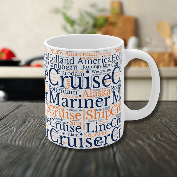 Holland America Cruise Words Mug Mug   