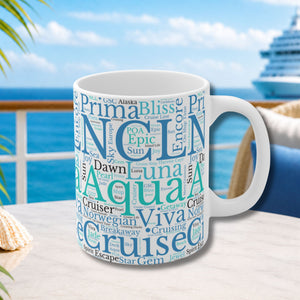 NCL Cruise-themed mug 