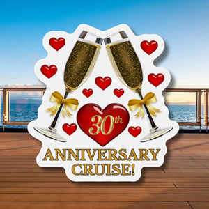 30th Anniversary Cruise Door Magnet Cruise Door Magnets   