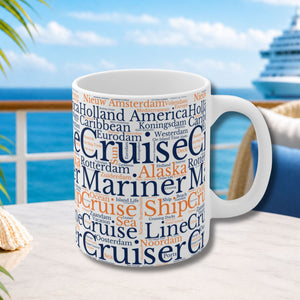 Holland America Cruise Words Coffee Mug Mug 