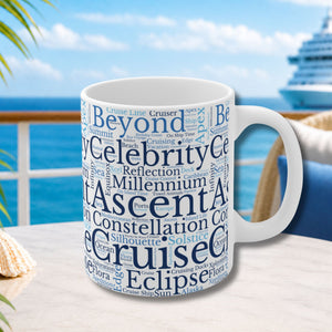 Celebrity Cruise Words Coffee Mug Mug
