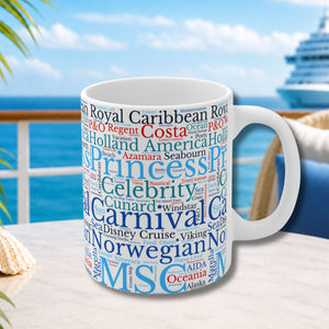Cruise Ship Words Coffee Mug