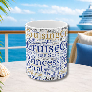 Princess Cruise Words Coffee Mug