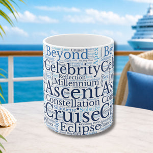 Celebrity Cruise Words Coffee Mug Mug