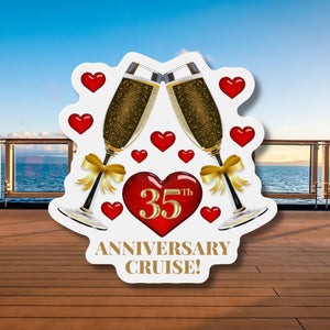 35th Anniversary Cruise Door Magnet Cruise Door Magnets   
