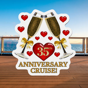 35th Anniversary Cruise Door Magnet Cruise Door Magnets   