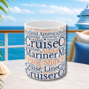 Holland America Cruise Words Coffee Mug Mug 