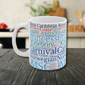 Cruise Ship Words Mug Mug   