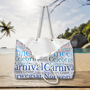 Cruise Words Oversized Tote Bag Bags Cruise Into