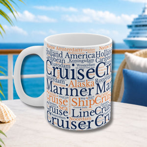 Holland America Cruise Words Coffee Mug Mug 