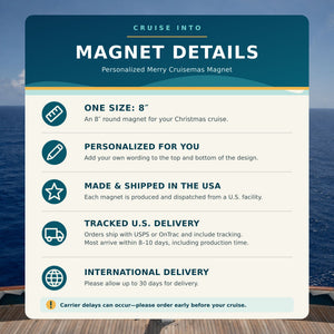 Magnet details Christmas 8 inch 
