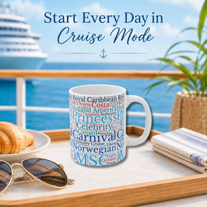 Cruise Ship Words Coffee Mug