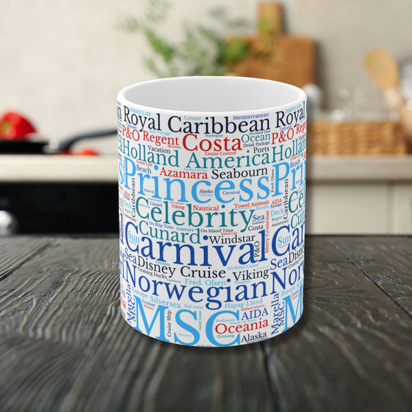 Cruise Ship Words Mug Mug   