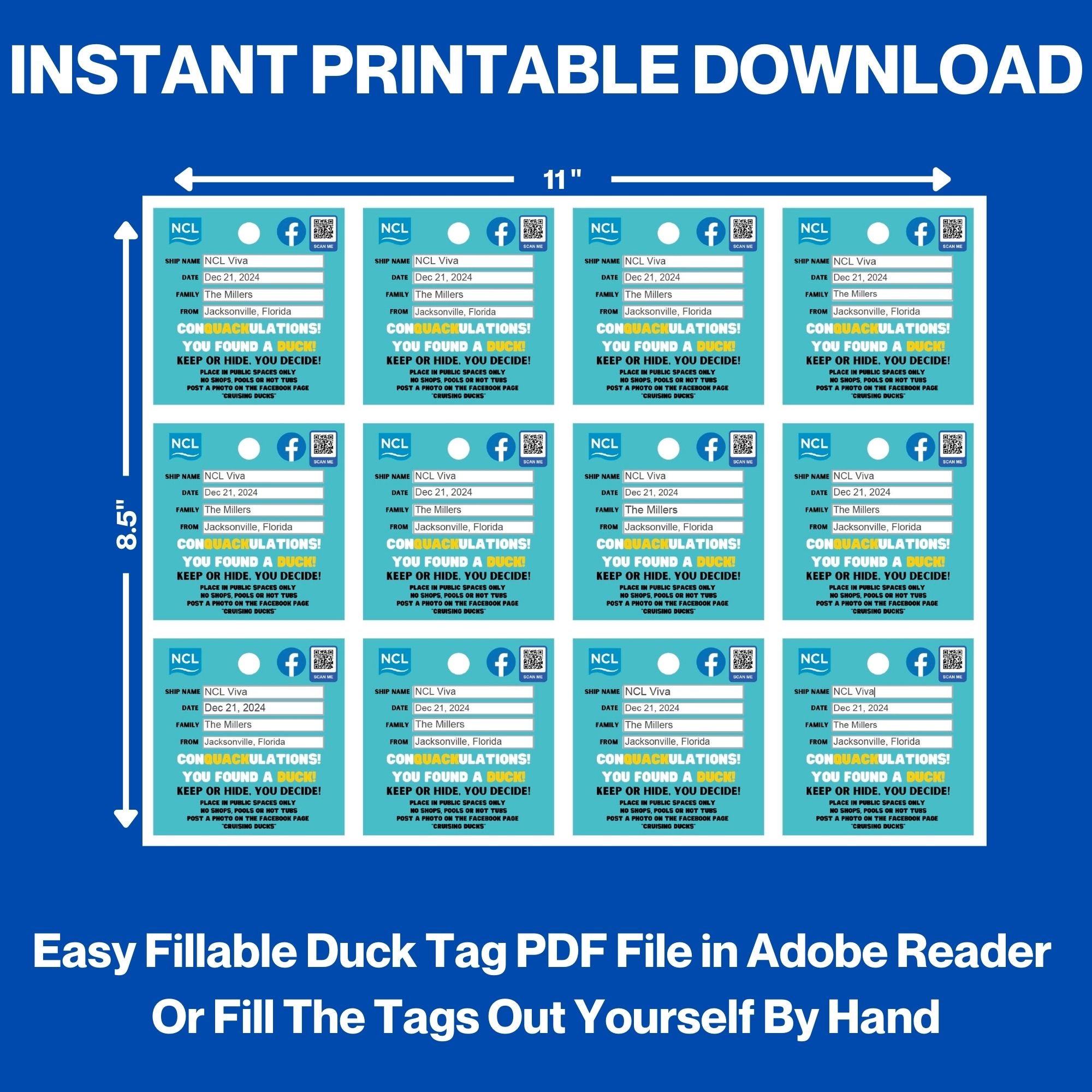 norwegian-cruising-duck-tags-printable-digital-download-cruise-into for Cruise Duck Tags Free Printable Pdf Norwegian Cruising Duck Tags Printable Digital Download – Cruise Into for Cruise Duck Tags Free Printable Pdf