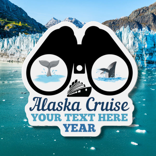 Personalized Alaska Whale Watching Cruise Door Magnet Cruise Door Magnets Cruise Into