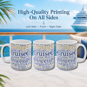 Princess Cruise Words Coffee Mug