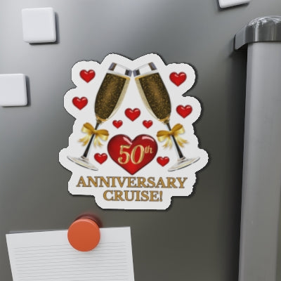 50th Anniversary Cruise Door Magnet Cruise Door Magnets 6" × 6"  