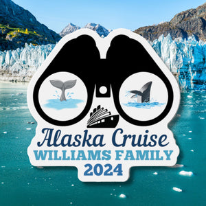 Personalized Alaska Whale Watching Cruise Door Magnet Cruise Door Magnets   