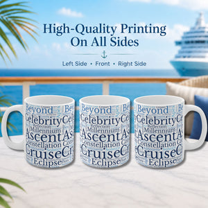 Celebrity Cruise Words Coffee Mug Mug