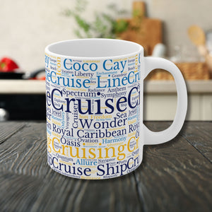 Royal Caribbean Cruise Words Mug Mug 11oz  