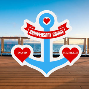 Personalized Heart Anchor Cruise Door Magnet Cruise Door Magnets Cruise Into