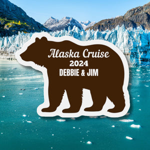 Personalized Alaska Bear Cruise Door Magnet Cruise Door Magnets   