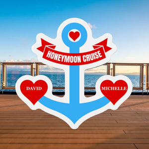Personalized Heart Anchor Cruise Door Magnet Cruise Door Magnets Cruise Into